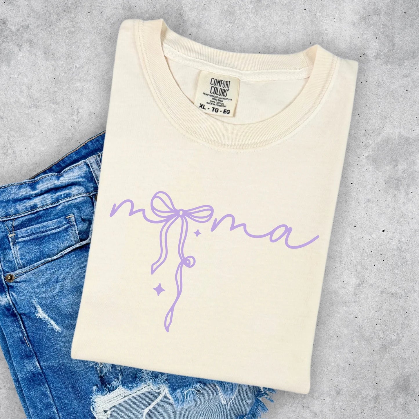 Mama Bow - Comfort Colors Tee