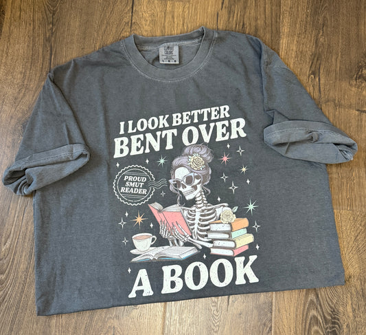 Bent Over A Book - Comfort Colors Tee